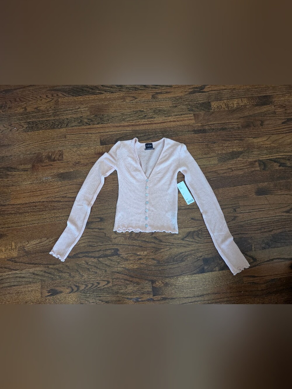 Womens Urban Outfitters Peach Button Top Size XS. Brand New!
